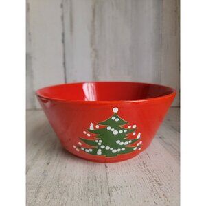 Waechtersbach serving bowl red Christmas Tree vintage